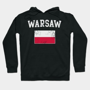 Warsaw Poland Polish Polska Flag Hoodie